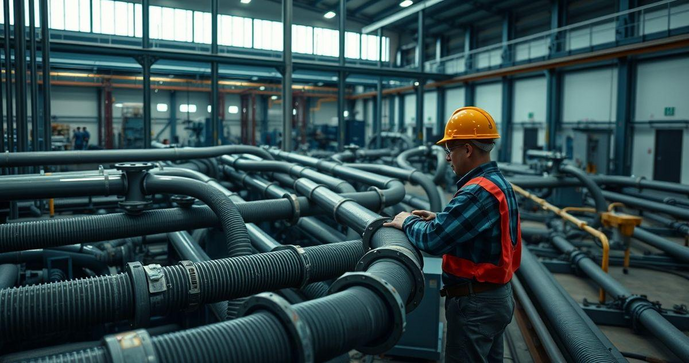 Montagem de tubulação industrial é essencial para eficiência e segurança em projetos industriais Montagem de tubulação industrial é essencial para eficiência e segurança em projetos industriais