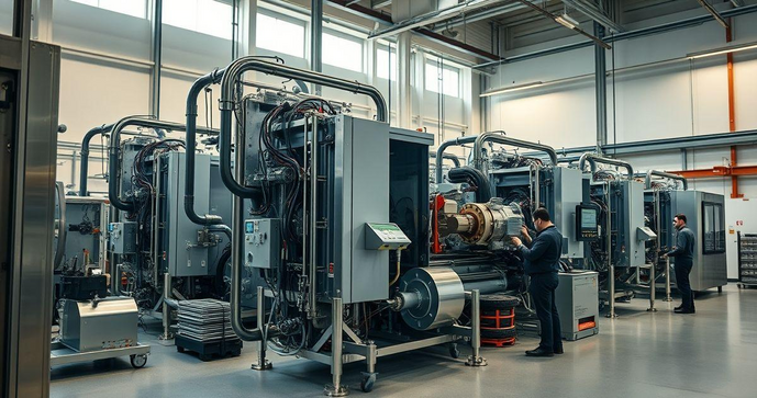 Instalação de máquinas e equipamentos industriais: montagem técnica especializada